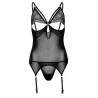 DARING Intimates Body Porte-Jarretelles String Lace and Mesh Noir